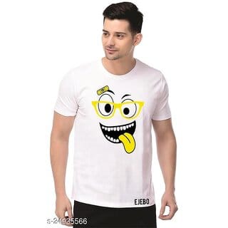 Solely Men Yellow Eye Printed Dryfit Tshirt
