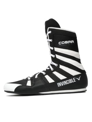 Invincible Cobra Boxing Shoes-Black / 5 UK