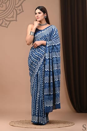 Jaipur Hand Block Print Saree