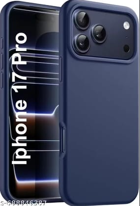 Kozykit Silicone Back Cover for Apple iPhone 17 Pro Max | Soft Touch Liquid Silicone Case | Shockproof Slim Protective Mobile Cover | Premium Microfiber Lining | Navy Blue Kozykit Silicone Back Cover for Apple iPhone 17 Pro Max | Soft Touch Liquid Silicone Case | Shockproof Slim Protective Mobile Cover | Premium Microfiber Lining | Navy Blue