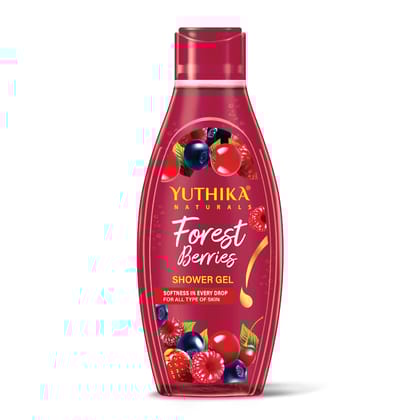 Yuthika Forest Berries Body Wash Shower Gel for Women and Men 250ml, Gentle Cleanser for All Skin Types