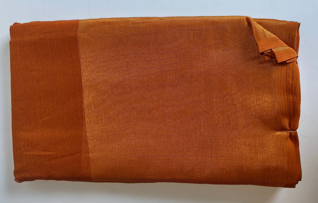 V.M. Golden Silk Saree With Blouse Piece, Festive Wear, Party Wear, Wedding Wear, Traditional Saree