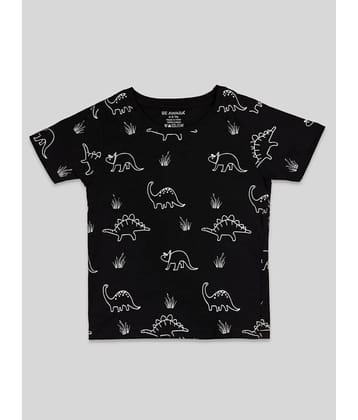 Be Awara Pack of 1 Unisex for Baby Cotton T-Shirt ( Black )