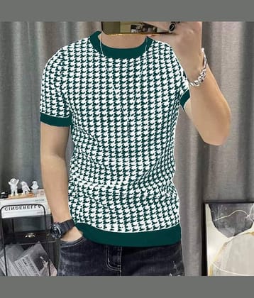 FABRIPPLE Polyester Regular Fit Printed Half Sleeves Men's Round T-Shirt - Multicolor ( Pack of 1 )