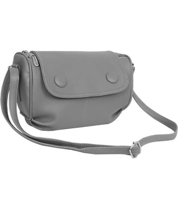 Leather Land Sling Bag P.U. Set of 1 ( Gray )