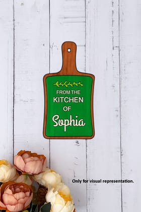 Dbeautify's DIY MDF Name Plate – Chopping Board Shape