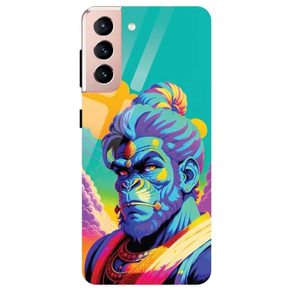 Lord Hanuman - Glass Case For Samsung Models-Samsung Galaxy A54