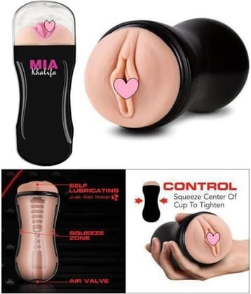 Sex Tantra- MIA KHALIFA  MALE POCKET PUSSY REAL FEEL MASTURBATOR CUP WITH FREE LUBE-U.S.A