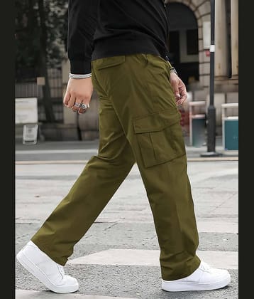 Reoutlook Green Cotton Men's Trackpants ( Pack of 1 )