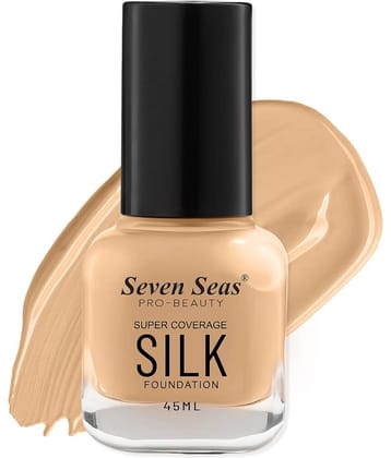 Seven Seas Full Coverage & Waterproof Super Coverage Silk Foundation (Natural)