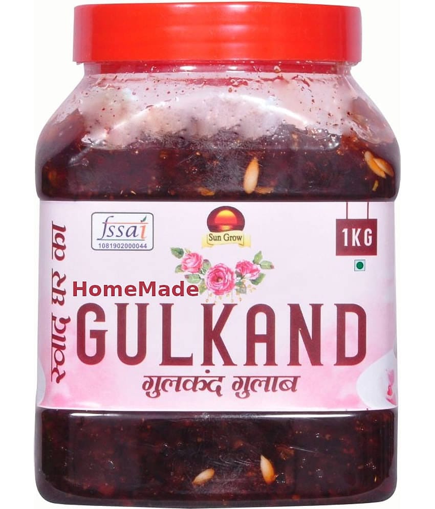 Sun Grow Organics HomeMade  Natural Gulkand| Gives Relief from Acidity, Purifies Blood, Improves Digestion Pickle 1 kg