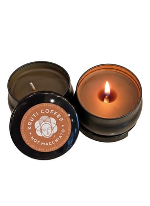 Hot Macchiato Soy Scented Coffee Candle