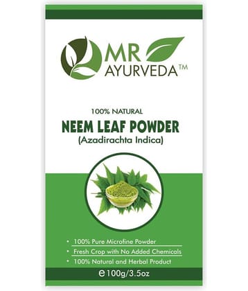 MR Ayurveda 100% Natural Neem Leaf Powder Face Pack Masks 100 gm