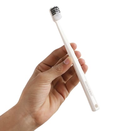 Bio White Adult Biodegradable Toothbrush (Pack of 2)-Medium