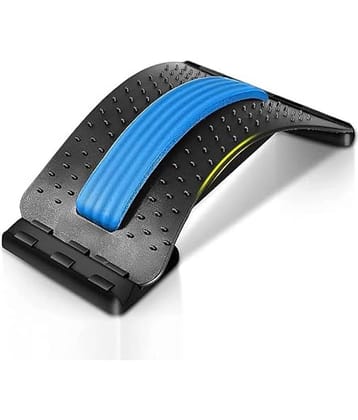 Plastic Product Back Stretcher, Spinal  Back Relaxation Device For Muscle Relaxation,Multi-Level Lumbar Region Back Support For Lower&Upper Muscle Pain Relief,For Bed Chair&Car, Pack of 1