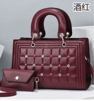 Ladies New Fashion pu Shoulder Bag Cross-body Bags With Large Capacity Rivet Solid Bag Handbag For Women