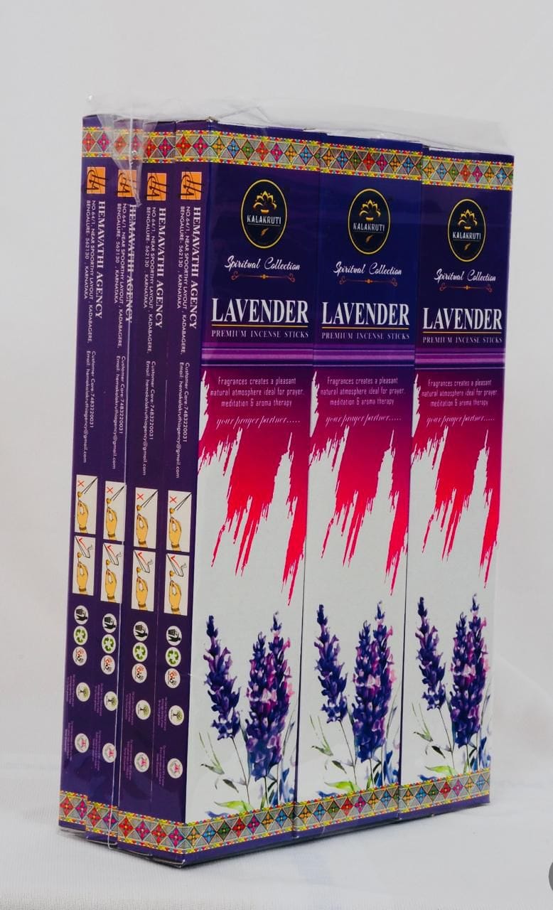 Lavender Incense Sticks 12 Pcs