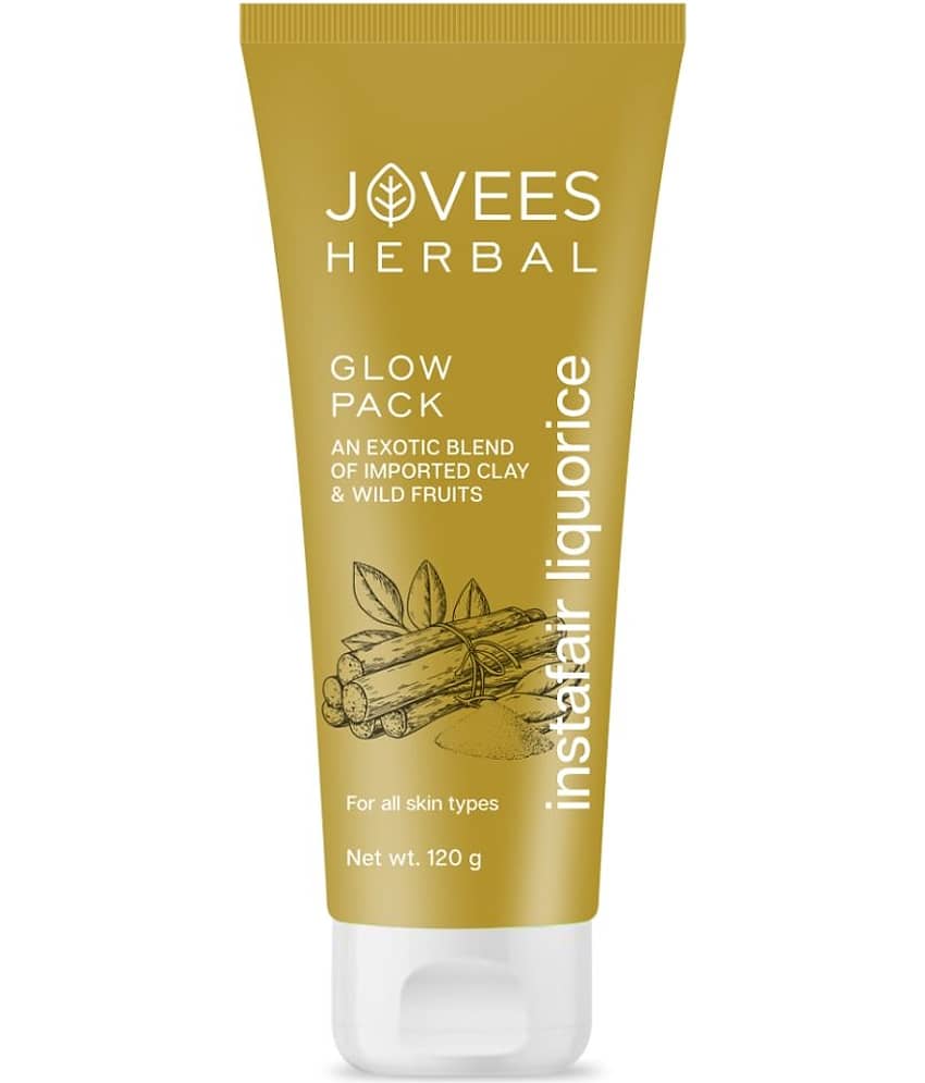 Jovees Herbal Insta Fair Liquorice Pack For Brighter Glowing Skin All Skin Types, 120gm, (Pack of 1)