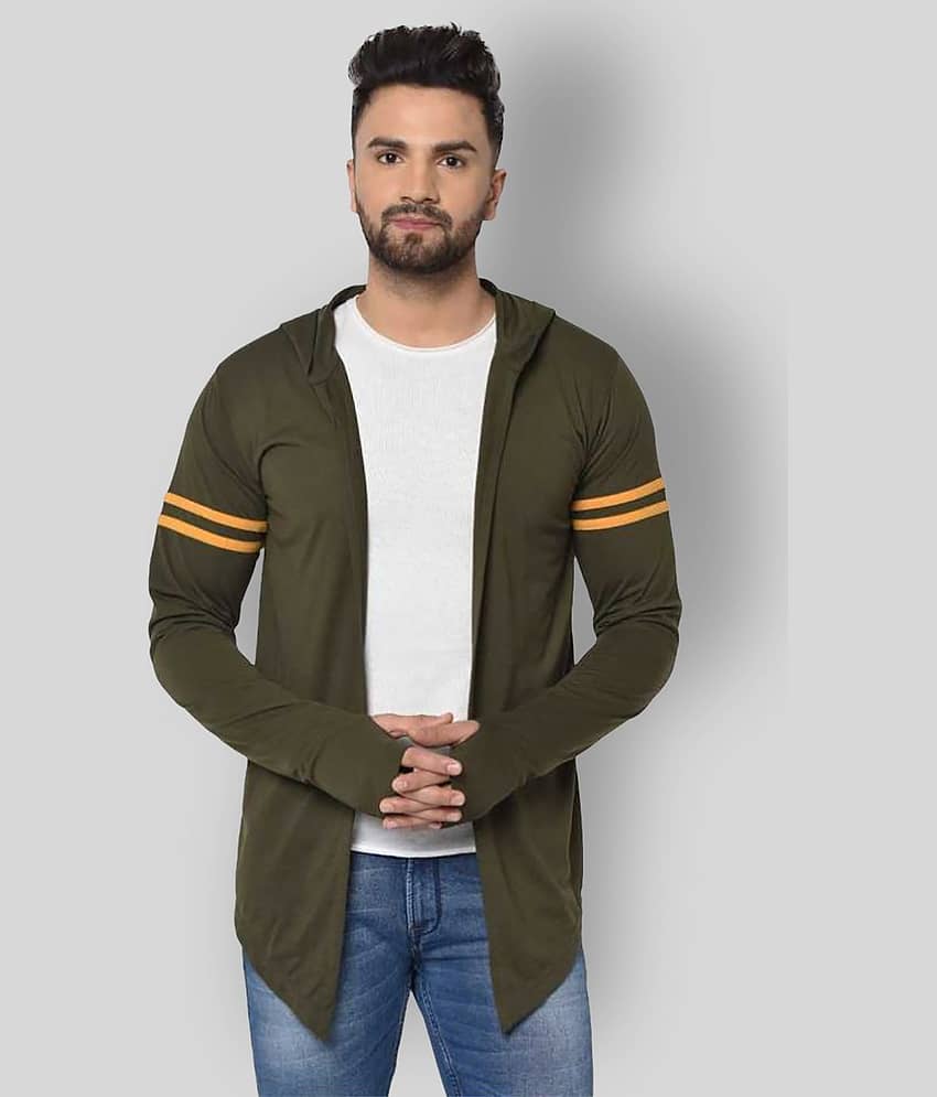 Glito - Green Cotton Men's Cardigans Sweater ( Pack of 1 )