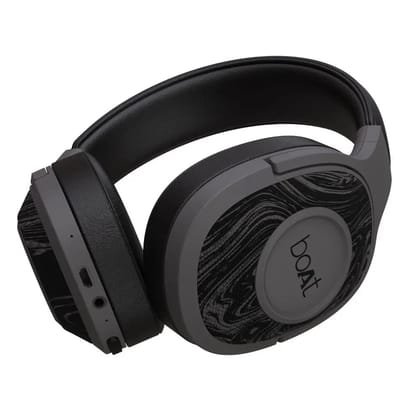 boAt Rockerz 558 Bluetooth Wireless Over Ear Headphones with Mic Upto 20 Hours Playback, 50MM Drivers, Soft Padded Ear Cushions and Physical Noise Isolation (Black) boAt Rockerz 558 Bluetooth Wireless Over Ear Headphones with Mic Upto 20 Hours Playback, 