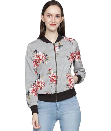 NUEVOSDAMAS Polyester Multi Color Bomber Jackets Single