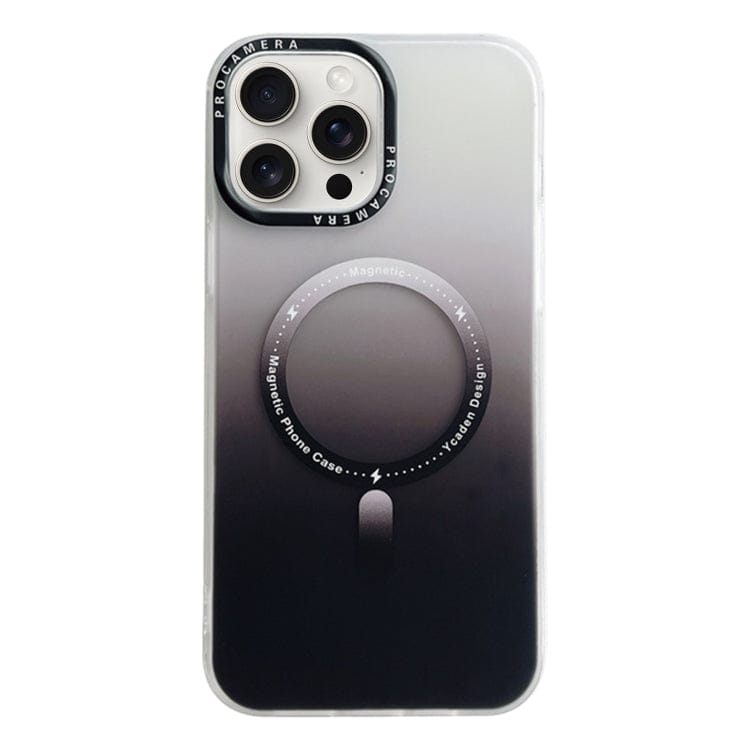 iPhone Series Gradient PC Hybrid TPU MagSafe Case-iPhone 13 Pro Max / Black
