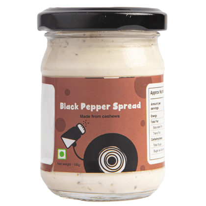 Cashew cheese spread  | Black pepper