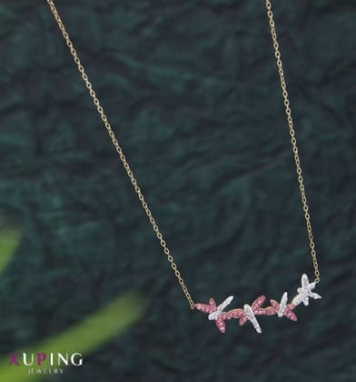 Xuping Dragonfly Link Pendent Necklace - XPNGNK 5430
