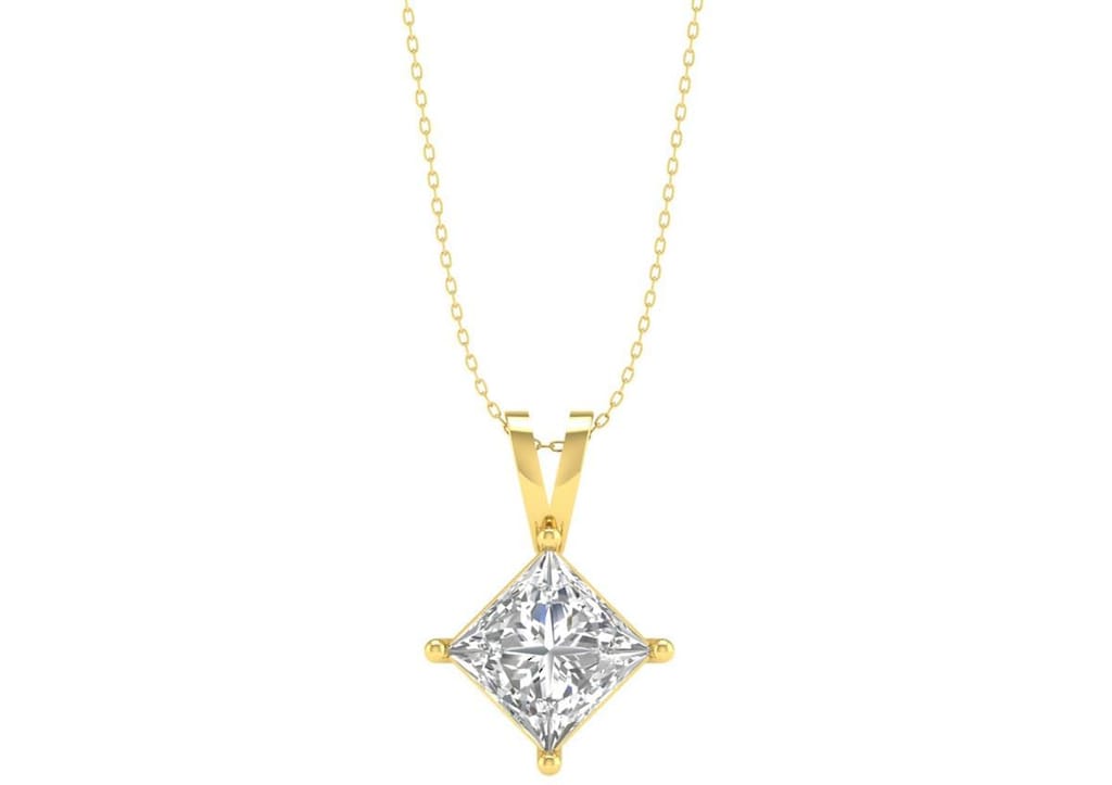 Classic Princess Solitaire Necklace