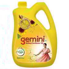 Gemini Refined Sunflower Oil 5 LITRE