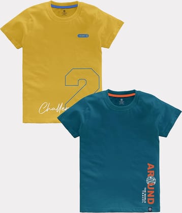 CODEZ Pack of 2 Boys Cotton T-Shirt ( Multicolor )