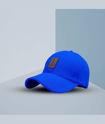 Bolax Pack of 1 cotton Men's Cap ( Blue )