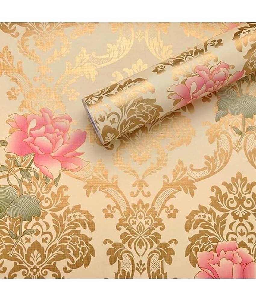 Wow Interiors Floral Wallpaper ( 45 x 500 ) cm ( Pack of 1 )