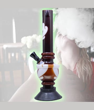 JMALL Multicolor 20 cm Acrylic Bong - Pack of 1