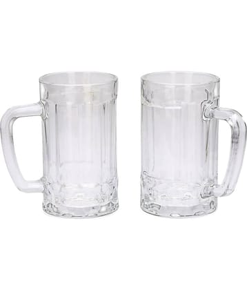 Afast Beer Mug Glasses Set,  400 ML - (Pack Of 2)