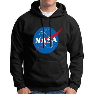 HIT SQUARE Men Black Printed Hooded Full Sleeve Sweatshirt.