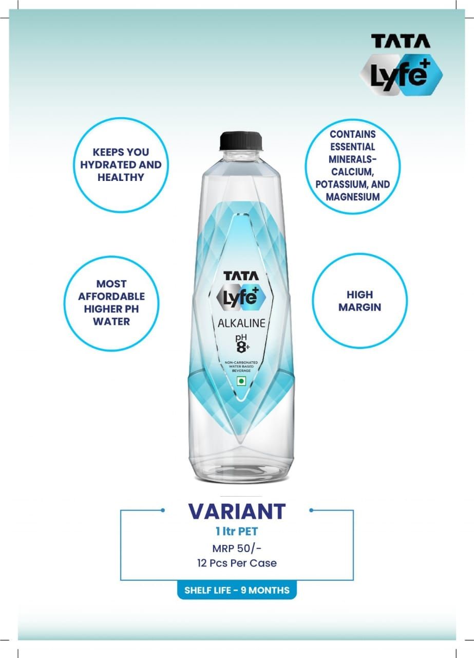 TATA Lyfe+ Alkaline Water 1 ltr