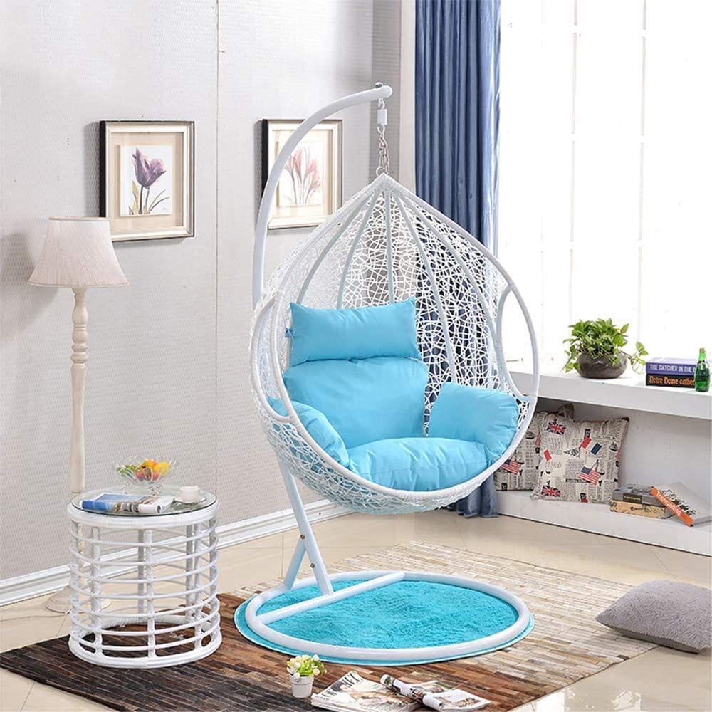 SINGLE SEATER HANGING SWING WITH STAND FOR BALCONY AND GARDEN