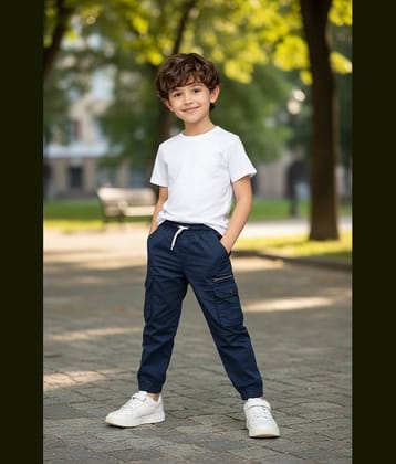 ICONIC ME Pack of 1 Boys 100% Cotton Jeans ( Navy )