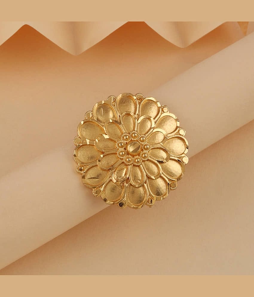 Bhagya Lakshmi Golden Golden Ring ( Pack of 1 )