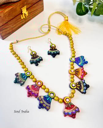 Handmade Statement Terracotta Jewellery Set