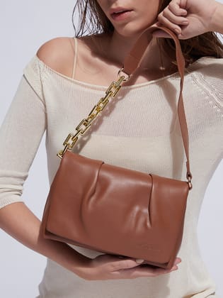 Cocoa Brown Cross Body Bag-Shoulder Bag