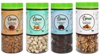 DRY FRUITS COMBO 2 KG  PACK 500G X 4 PC