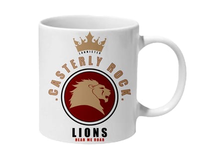 Multicolor Game Of Thrones Lannister Lions Hear Me Roar Ceramic Mug