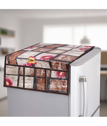 E-Retailer Single PVC Brown Fridge Top Cover