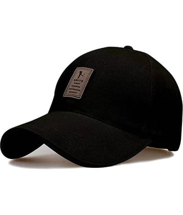 Alamos Pack of 1 Cotton Men's Cap ( Black )