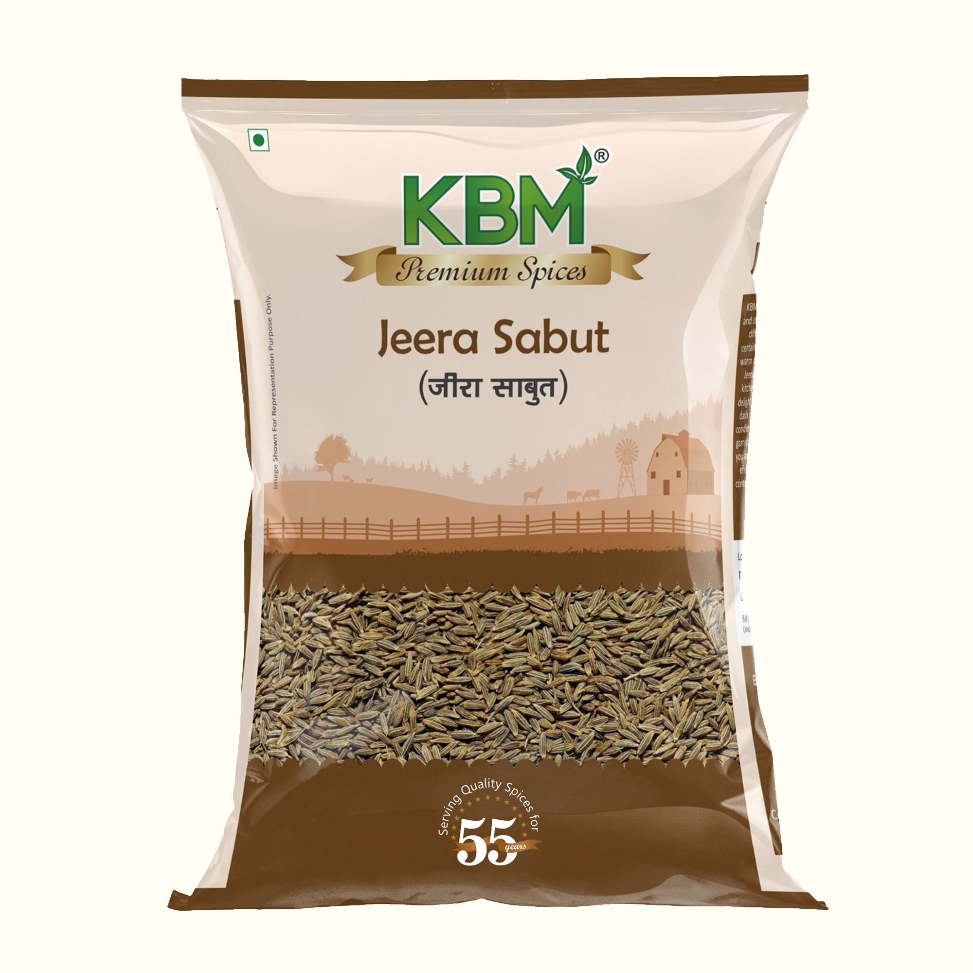 KBM Premium Spices Jeera Whole, 100 gm Pouch