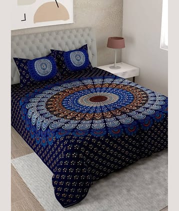 Uniqchoice Cotton King Bedsheet ( Purple )