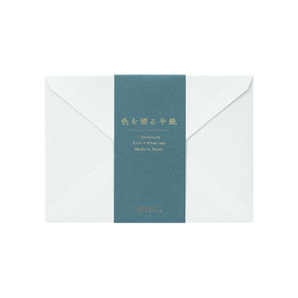 Envelope <162×114mm> Giving a colour Blue