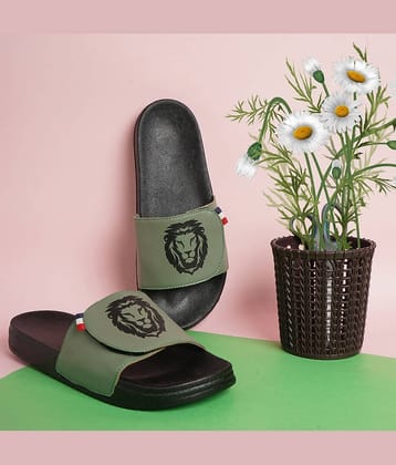 PERY PAO Olive Men's Slide Flip Flop